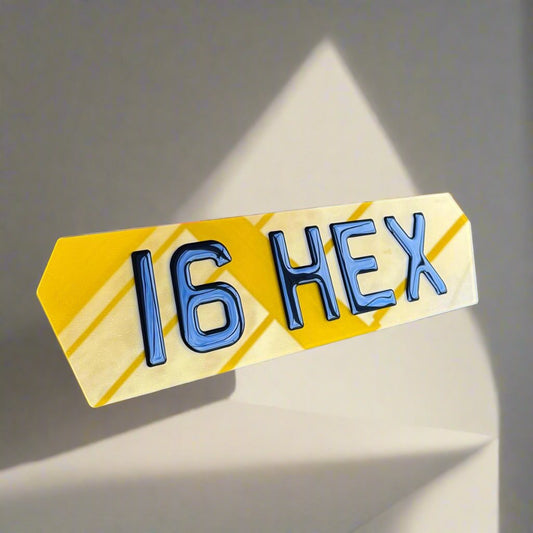 16" Hex Plates - 5 Digits